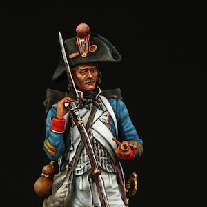 Tin soldier Museum (TOP) Napoleonic French Revolutionary Soldier 1796-1805  75 mm  Napoleonic Wars