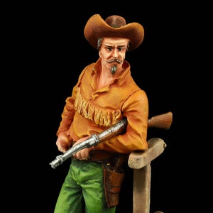 Tin soldier Collectible Veteran of Texas Rangers, 1883  54 mm Old West: Cowboys and Trappers
