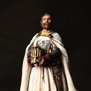 Tin soldier Museum (TOP) Frederik the 1st, called Barbarossa, Emperor of the Holy Roman Empire, 1189 54 mm Medieval Age & Crusades