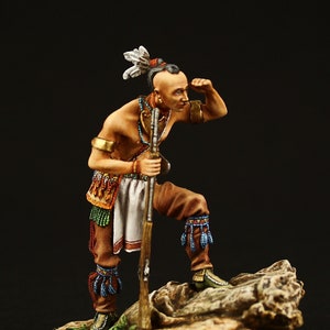 Tin soldier Museum (TOP) Mohawk Warrior  54 mm American Natives