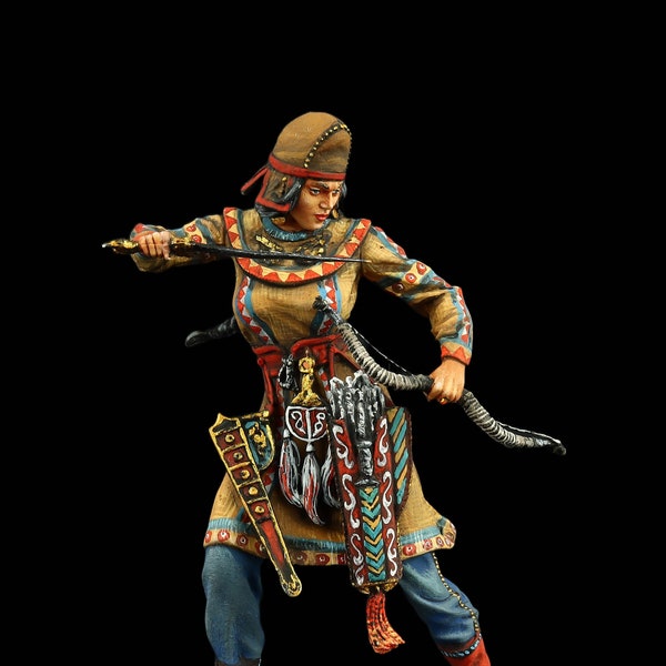 Tin soldier Museum (TOP) Scythian noble woman, IV c. B.C.  54 mm Antique World: Scythians