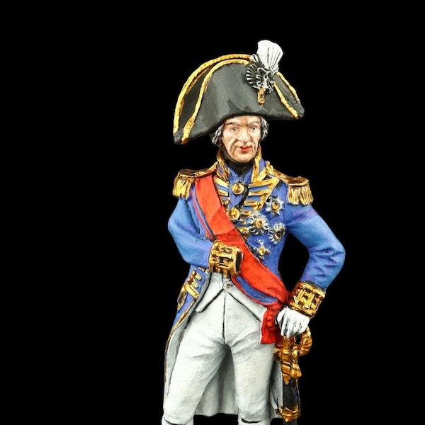 Soldat de plomb Vice-amiral de collection Horatio Nelson, Royaume-Uni, 1805 54 mm Guerres napoléoniennes