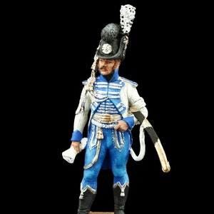 Tin soldier Collectible 54 mm Swedish Officer of the Mounted Guard, 1807 Napoleonic Wars