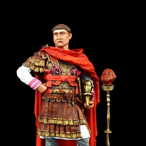 Tin soldier Collectible Marcus Aurelius Valerius Maxentius Augustus, Roman Emperor, 306-312 54 mm  Ancient Rome & Carthage