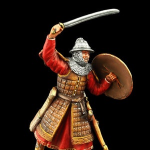Tin soldier Collectible Mongolian Warrior, XIII c. 54 mm Golden Horde