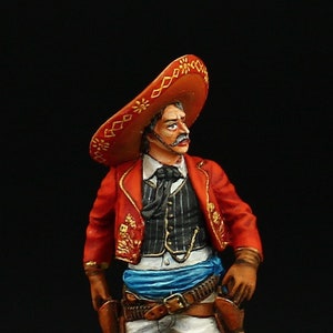 Tin soldier Museum (TOP) Mexican Gunfighter 54 mm Old West: Cowboys and Trappers