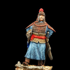 Tin soldier Collectible Mongolian Warrior, XIII c. 54 mm Mongolian Empire