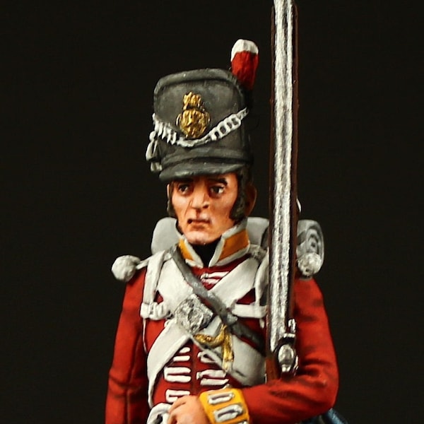Tin soldier Collectible 54 mm Private of 44th (East Essex) Regiment of Foot, GB, 1812-15  Napoleonic Wars