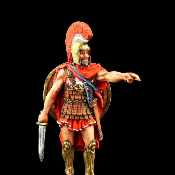 Hoplite athénien de collection, soldat de plomb, V avant J.-C. 54 mm Monde antique : Grèce antique