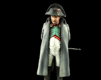 Żołnierzyk ołowiany kolekcjonerski 54 mm Cesarz Napoleon Bonaparte, Francja, 1805-15 Wojny napoleońskie