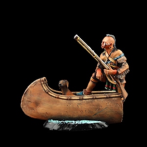 Tin soldier Collectible Iroquois Warrior  54 mm American Natives
