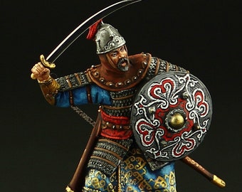 Tin soldier Museum (TOP) Mongol Warrior, XIII c. 54 mm Far East, Golden Horde