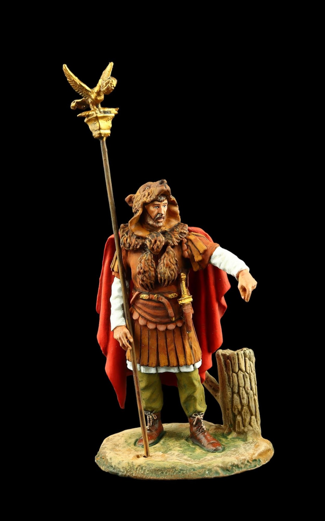 置物 biscuit  roman Tin Soldier Collectible Roman Aquilifer, II-III C. A.D. 54 Mm