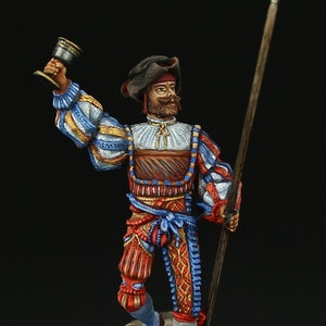 Tin soldier Museum (TOP) German Landsknecht, 1520 54 mm Renaissance, Landsknects etc.