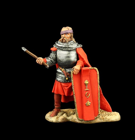 ブリキの兵士 収集品 ヤン ジシュカ、ボヘミア、1420 54 mm 中世と