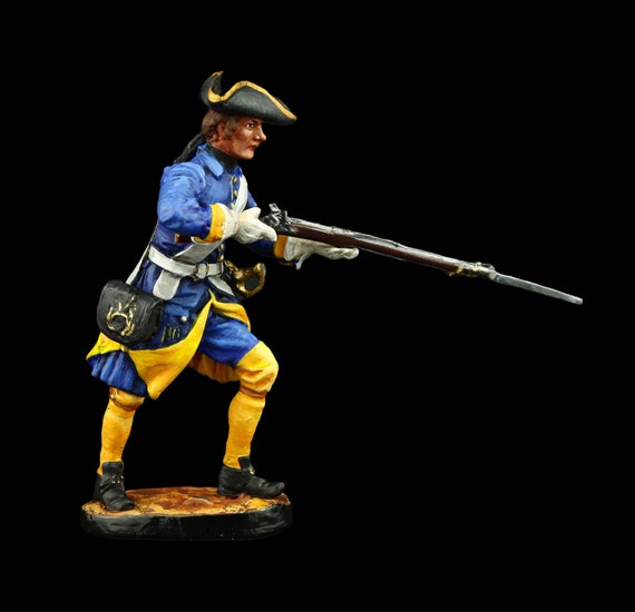 ブリキの兵隊 収集品 射撃中のスウェーデン歩兵連隊のマスケット銃兵