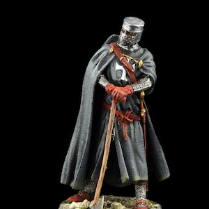 Tin soldier Collectible Germanic Knight, XIII c. 54 mm Medieval Age & Crusades