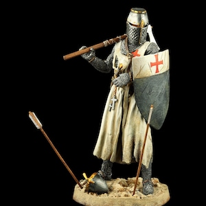 Tin soldier Museum (TOP) Templar Knight 90 mm Medieval Age & Crusades