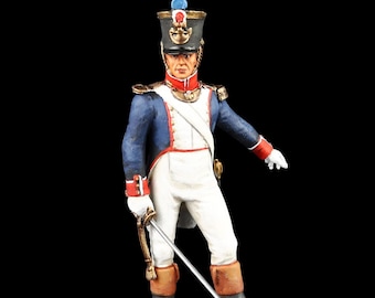 Tin soldier Collectible Officer of the Line Infantry, 1812  54 mm Napoleonic Wars