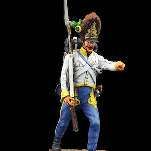 Tin Soldier: Hungarian Fusilier, Napoleonic Wars Collectible (54mm)