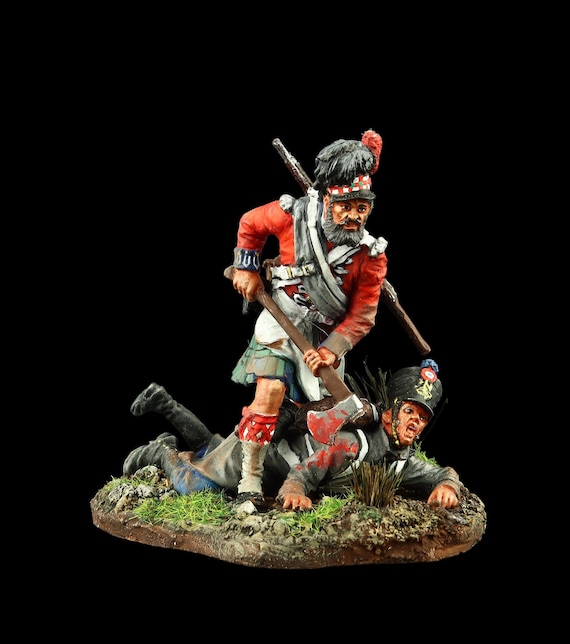 Tin Soldier Collectible 54 Mm Sapper of the 42nd Royal Highlanders