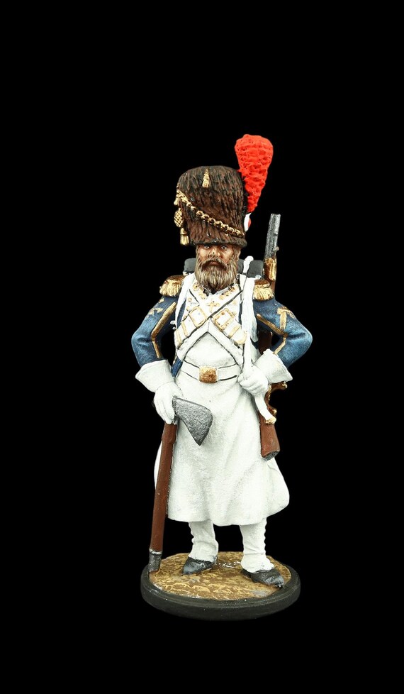Tin Soldier Collectible 54 Mm Sapper of the Foot Grenadiers of the