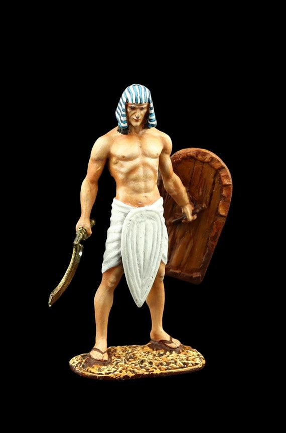 Tin Soldier Collectible Egyptian Infantryman, 19th Dinasty 54 Mm