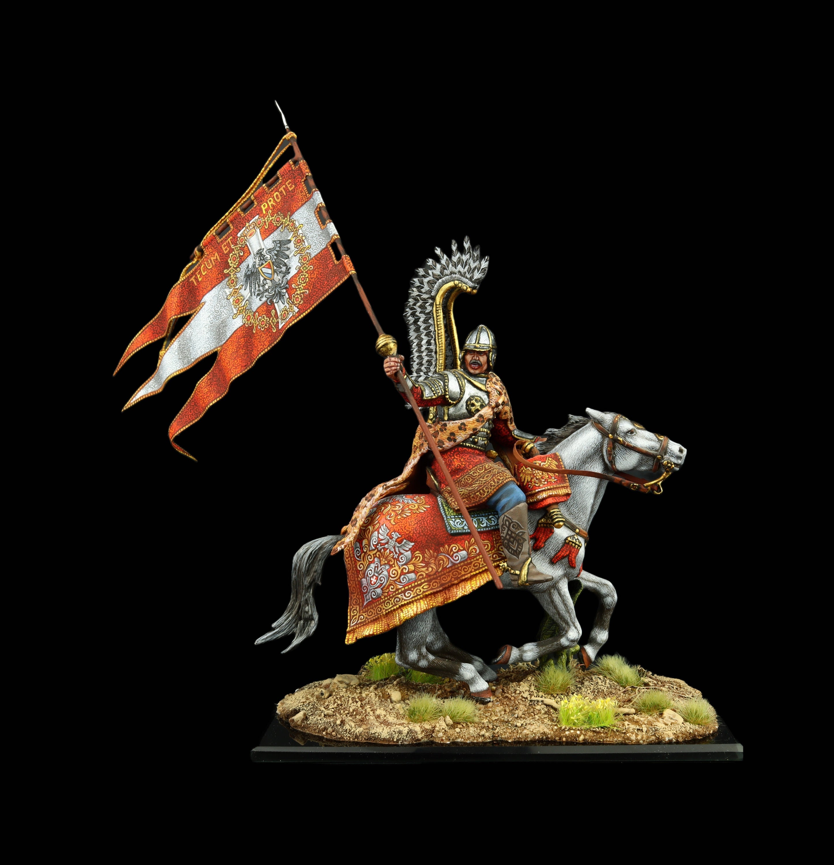 Tin Soldier Museum (TOP) Polish Winged Hussar With Standard