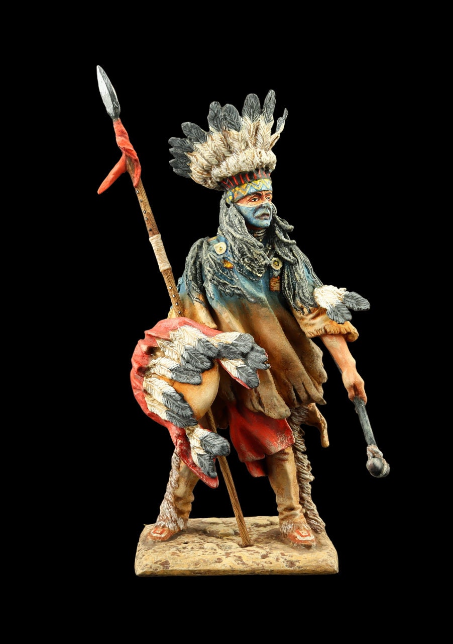 Zinnsoldat Museum (TOP) Wind of War 75 mm American Natives