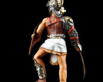 ブリキの兵隊 コレクター向け ローマ剣闘士 トラエクス 54 mm 古代