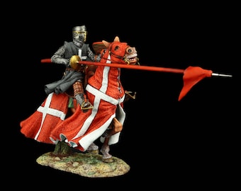 Tin soldier Museum (TOP) St. John Order Knight, XIII c. 54 mm Medieval Age & Crusades