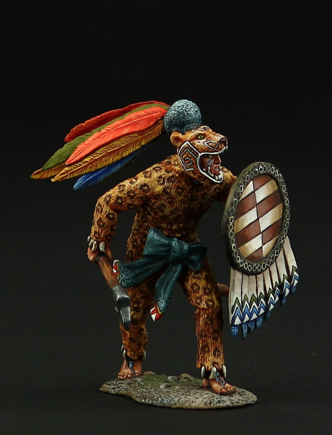 Tin Soldier Museum (TOP) Aztec Jaguar Warrior, XIV-XVI Century 54 Mm ...