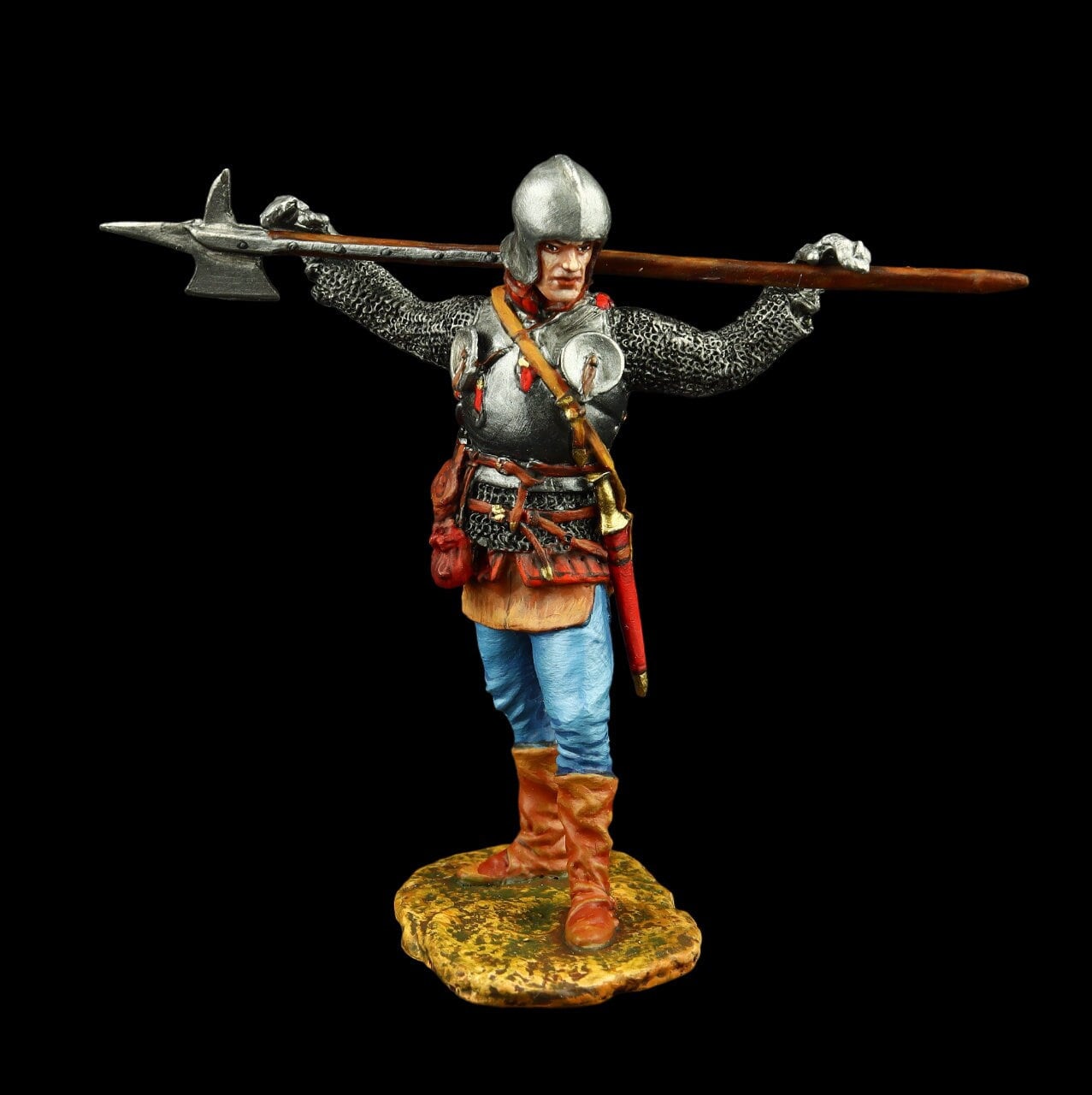 Tin Soldier Collectible Swiss Guard With Halberd 54 Mm Renaissance