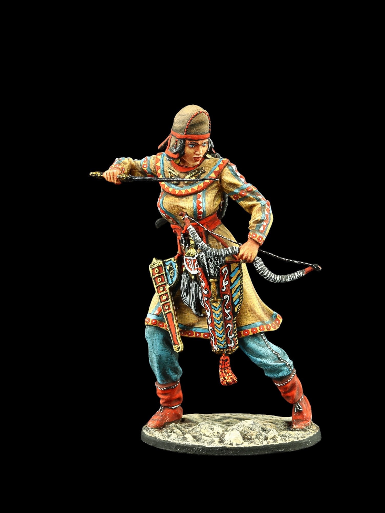 ブリキの兵隊博物館（上）スキタイの高貴な女性、紀元前4世紀頃 54 mm