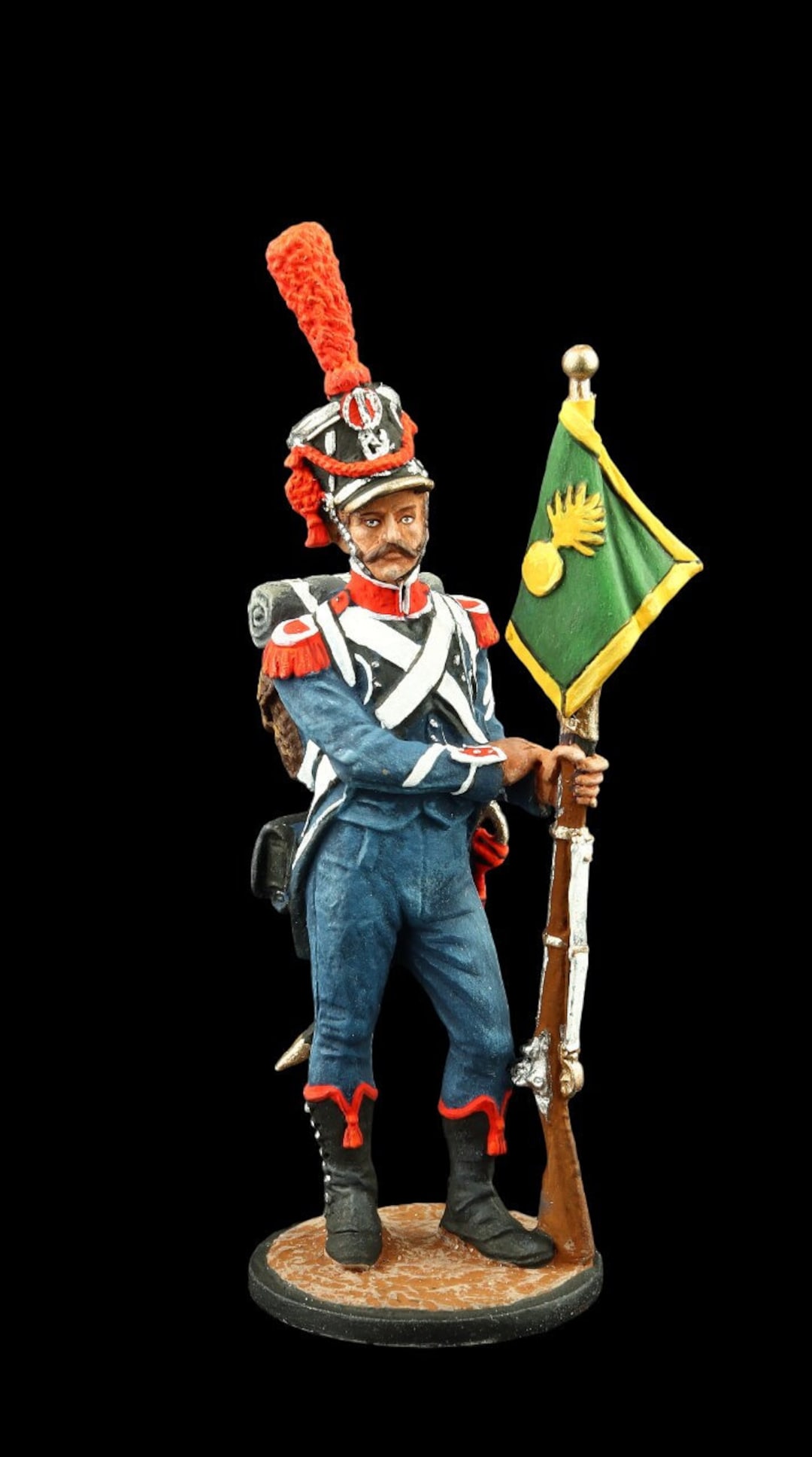 Tin Soldier Collectible 54 Mm Carabiner Sergeant of the 8th Light