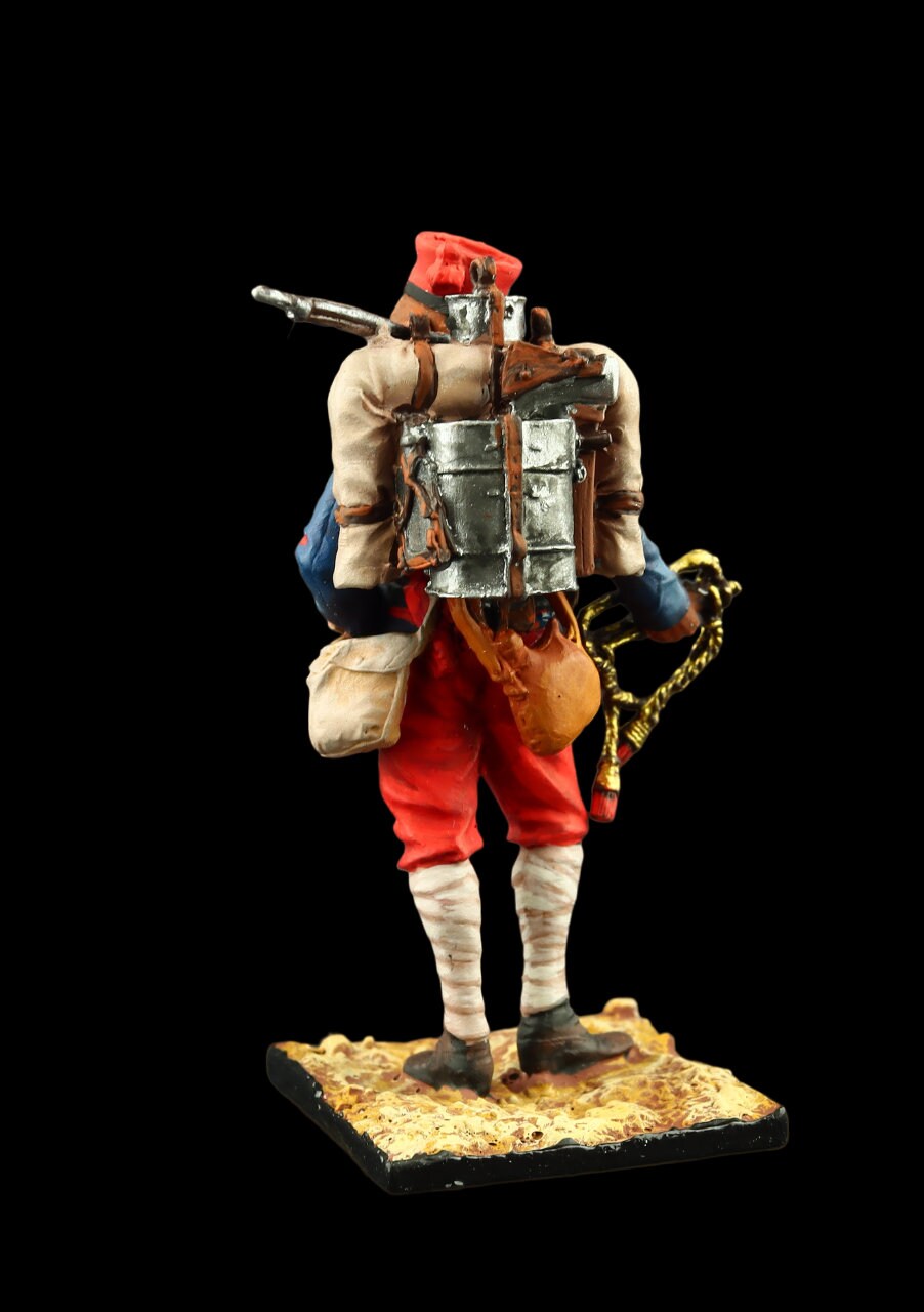 6 Figurines Plomb 55mm – Tirailleurs 1ère Guerre Mondiale, échelle 1:32