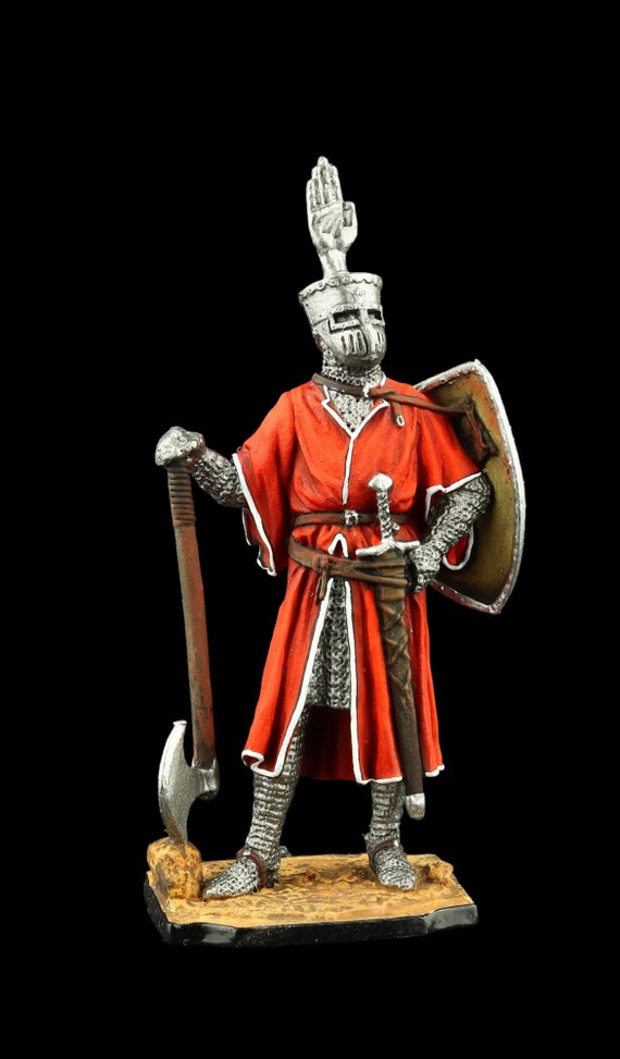 ブリキの兵隊 コレクター向けドイツ騎士 1200 54 mm 中世と十字軍