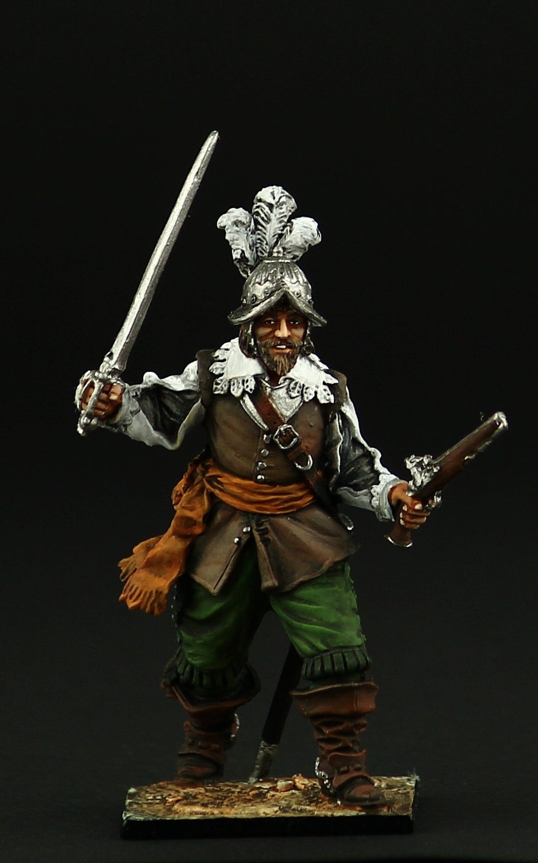 Soldat de plomb en peinture fine - Modèles et allures - Sapeur grenadier 1
