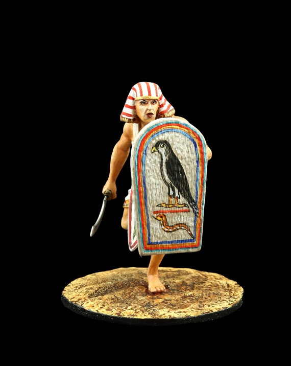 ブリキの兵隊 コレクター向けエジプト戦士、紀元前12～12世紀 54 mm