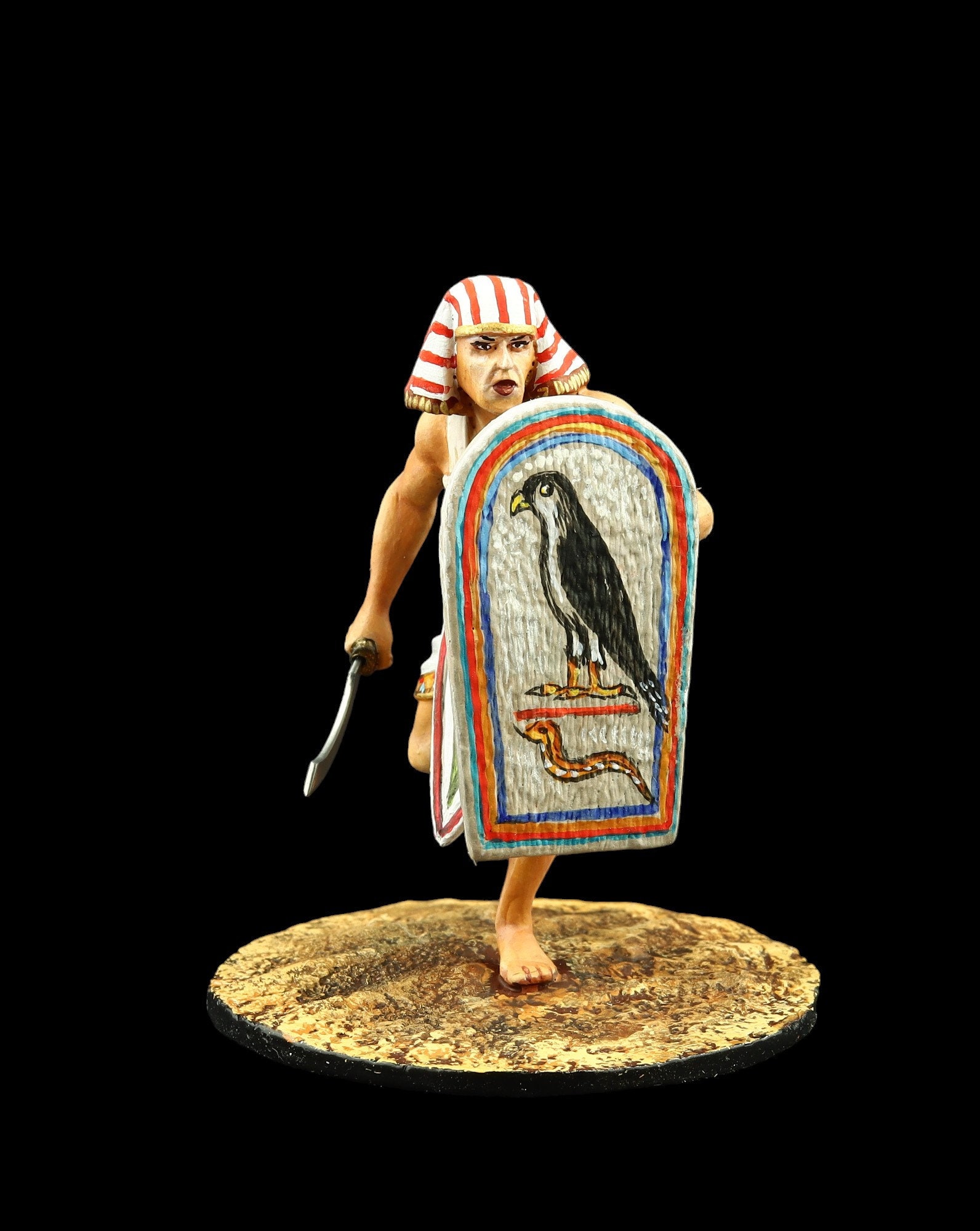 ブリキの兵隊 コレクター向けエジプト戦士、紀元前12～12世紀 54 mm