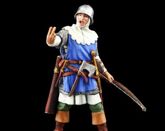 ブリキの兵隊 収集品 イギリスの弓兵、1346-1356 54 mm 中世と十字軍