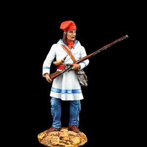 Tin soldier Collectible Coureur de Bois  54 mm Old West: Cowboys and Trappers
