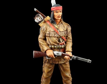 Tennsoldat Samlarfigur Navajo-krigare, 1883 54 mm Amerikanska ursprungsbefolkningen