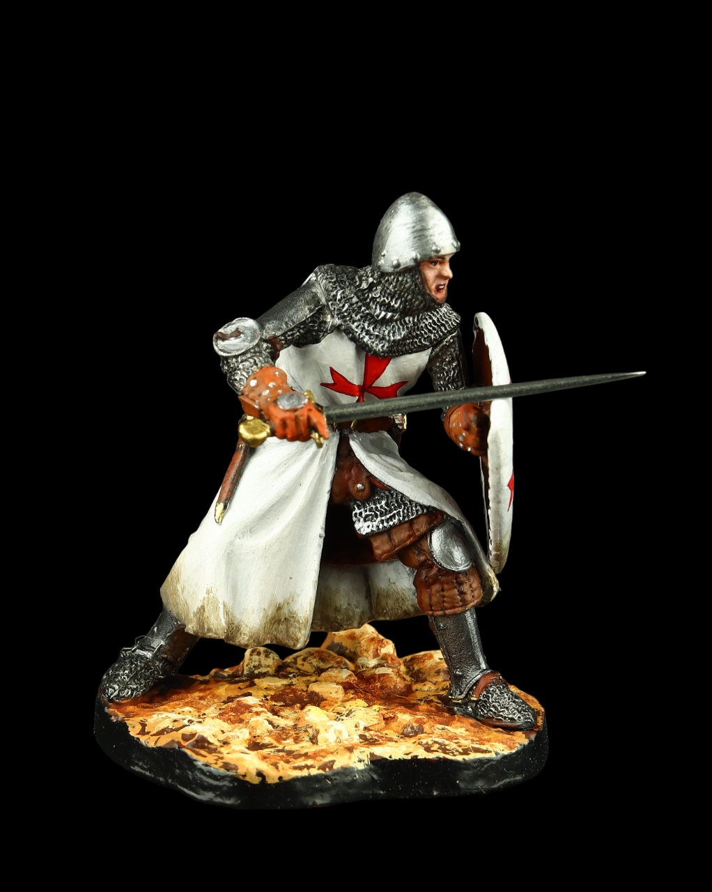 Figurine Chevalier Templier XIIIe - 54mm - Pegaso Models / Attica Miniatures - Art