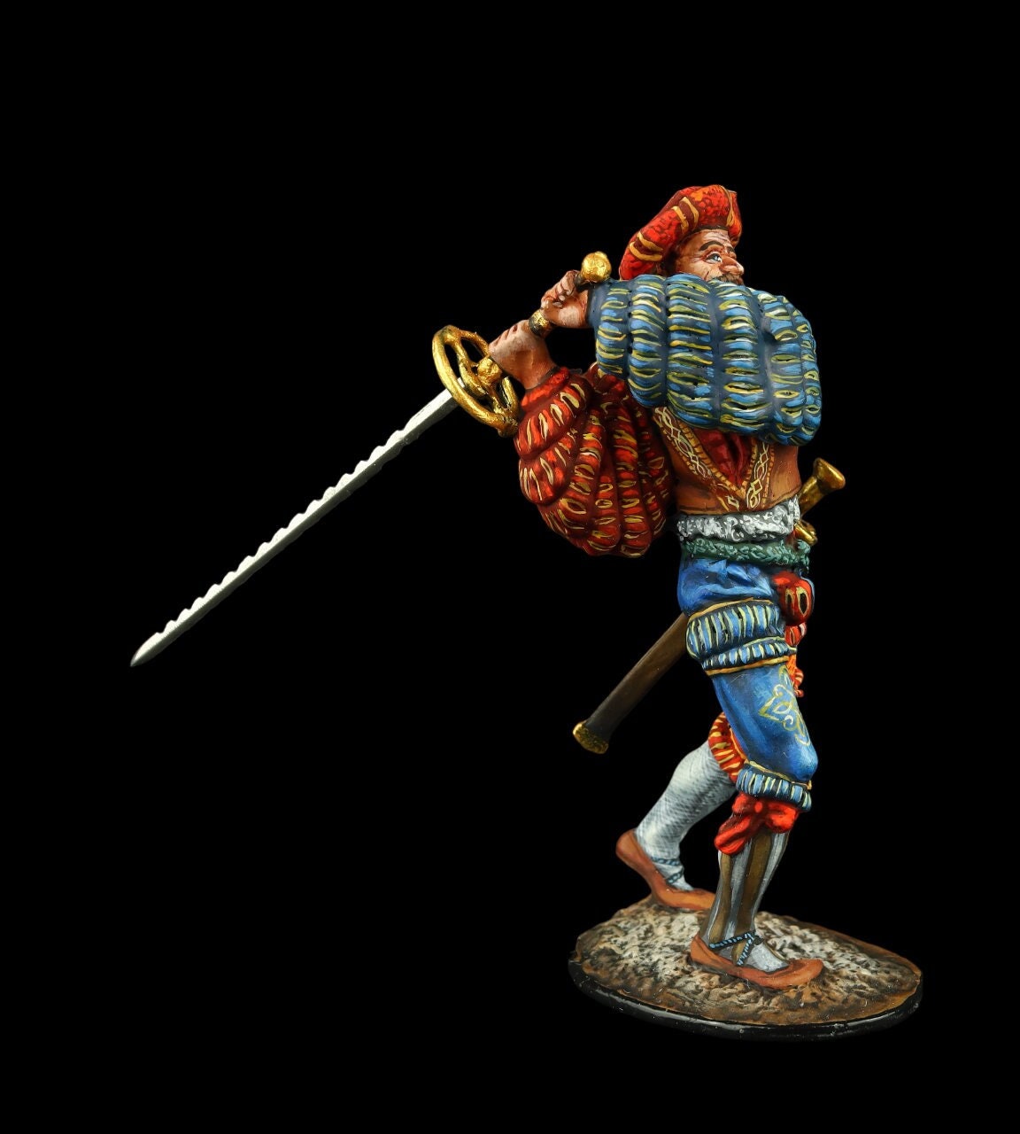 クラシック MILSTEIN VIGNETTES 24Favorite Miniatures Tin Soldier Museum (TOP) Swiss Landsknecht With Two-handed Sword