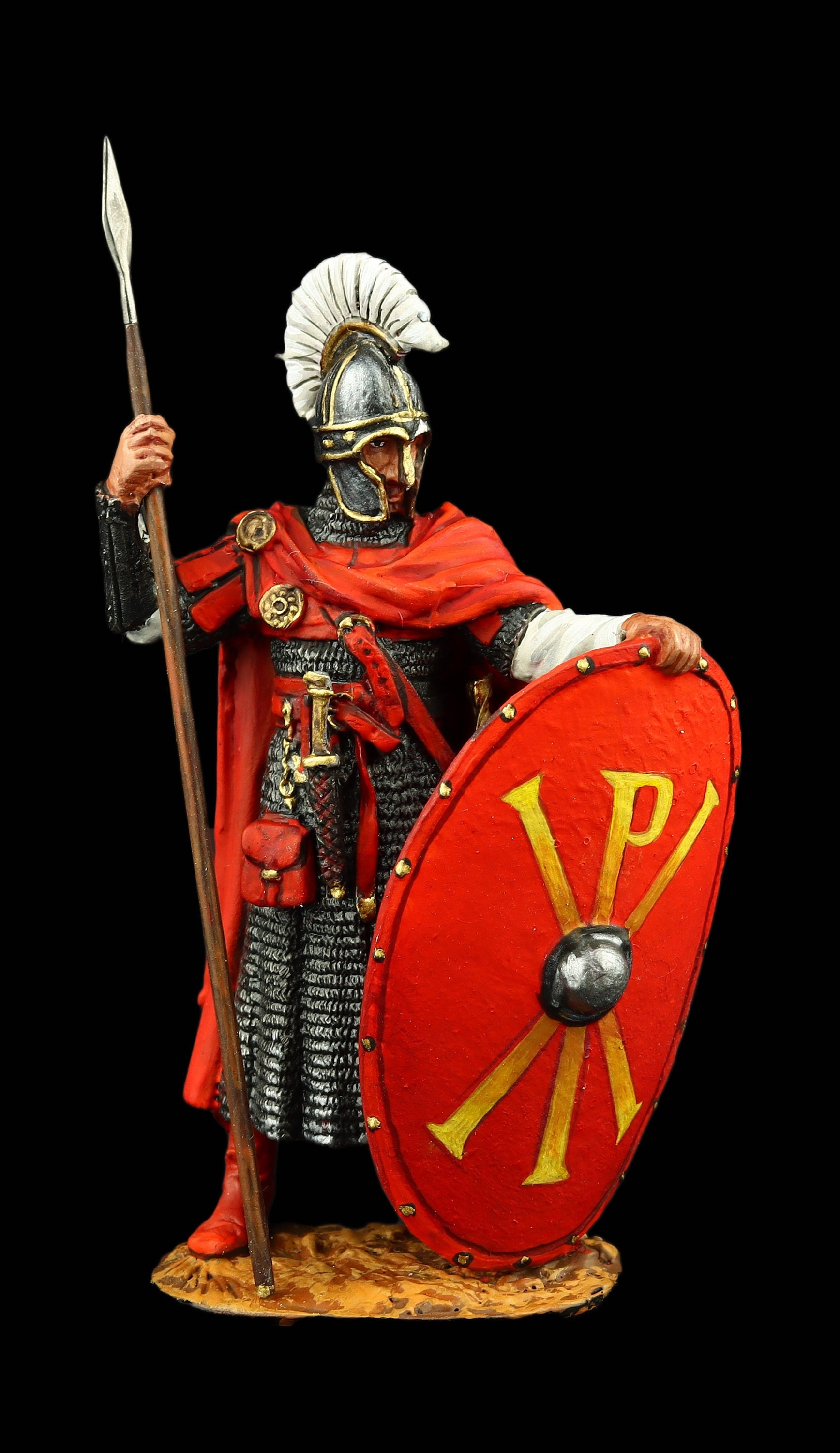 Hardy Tin Soldier &  [DVD](中古品) Tin Soldier Collectible Byzantine Infantry Official, VI C. A.D. 54