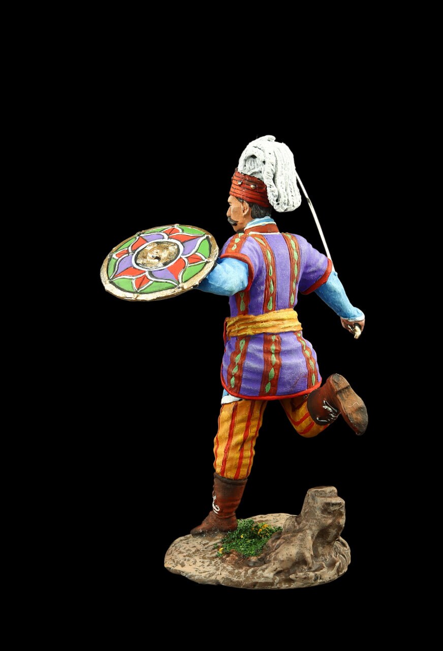 【tinsoldier】イギリスアンティーク　ウォッシュボード Tin Soldier Collectible Janissary, Ottoman Empire 54 Mm Near