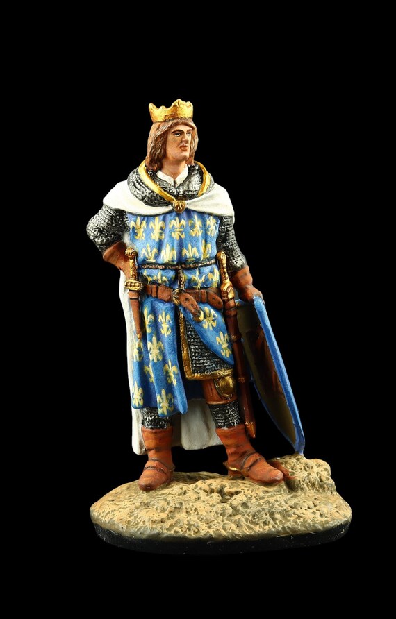ブリキの兵隊 コレクター商品 フランス王フィリップ4世 54 mm 中世と