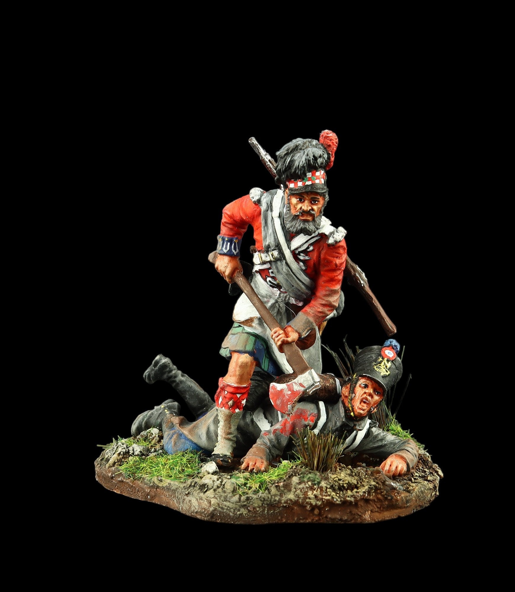 Tin Soldier Collectible 54 Mm Sapper of the 42nd Royal Highlanders