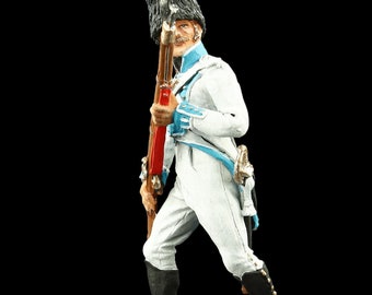 BERNARD BELLUC, FIGURINE EN PORCELAINE : L'IMPULSIF, GRENADIER À CHEVAL DE LA GARDE IMPÉRIALE